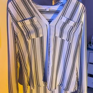 striped business shirt